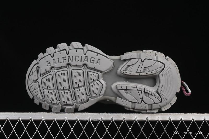 Balenciaga Track Sneaker Tess s.Gomma Res BI ALV/TIS EFF NUBUK/TIS E Waterproof Running Shoes - WTRHK1013
