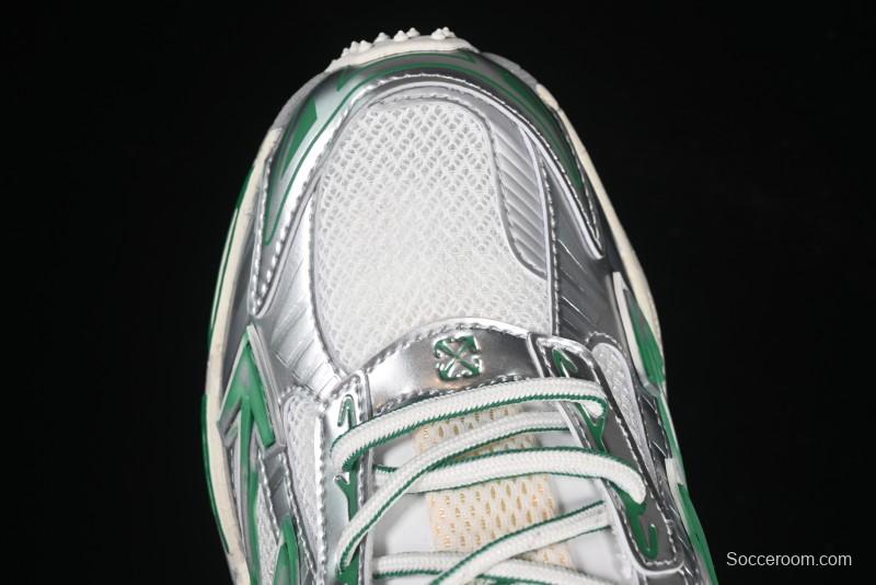 Off-White Be Right Tie-Dye Green Low-Top Lifestyle Casual Shoes - X.E5