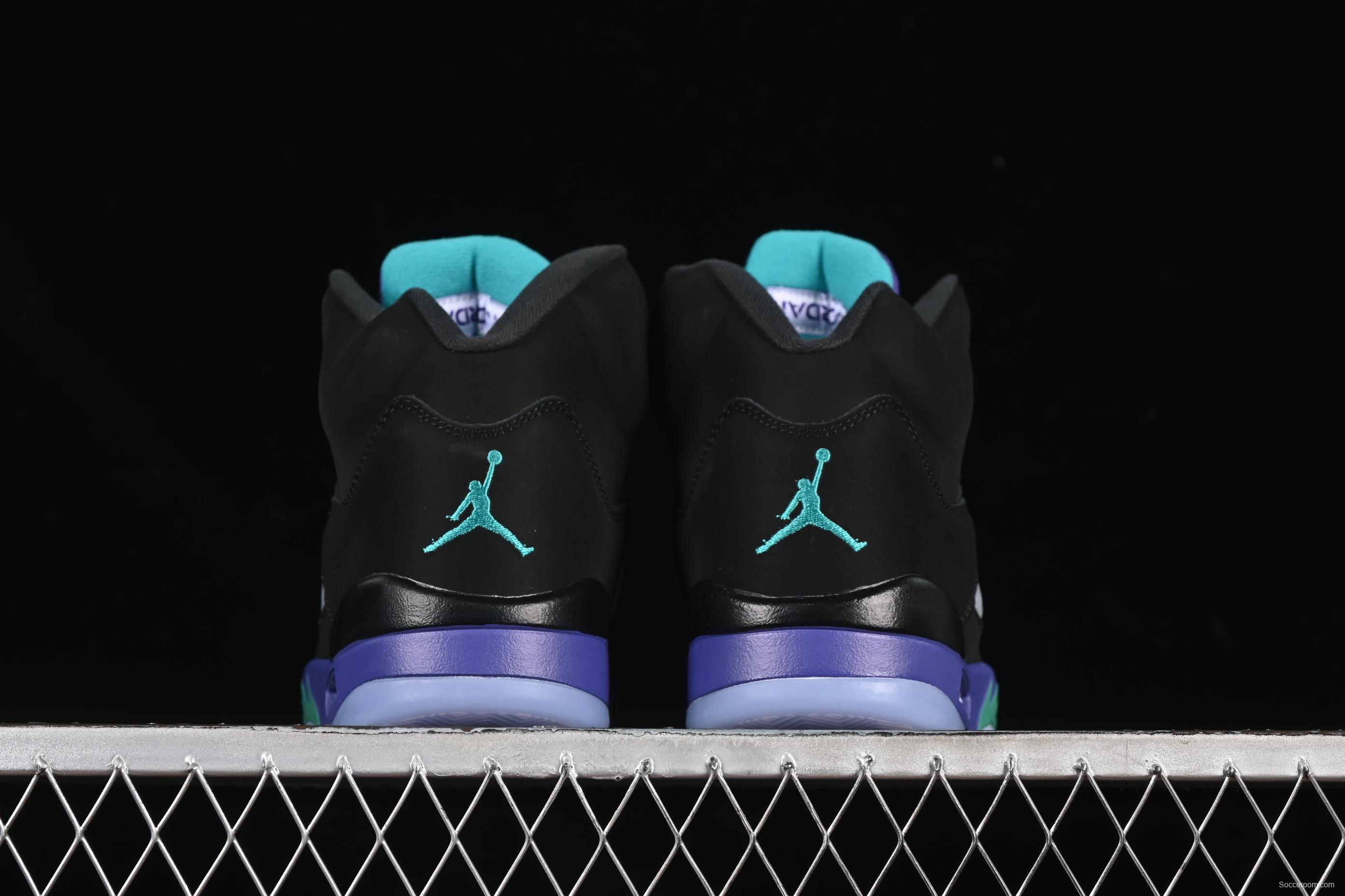 Nike Air Jordan 5 Retro Basketball Shoes - Black Grape - 136027-007