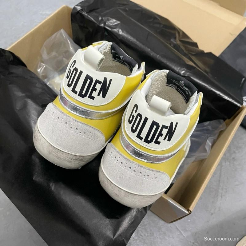 2024 Unisex GGDB Yellow White Leather Suede High Top Sneakers MJ00300