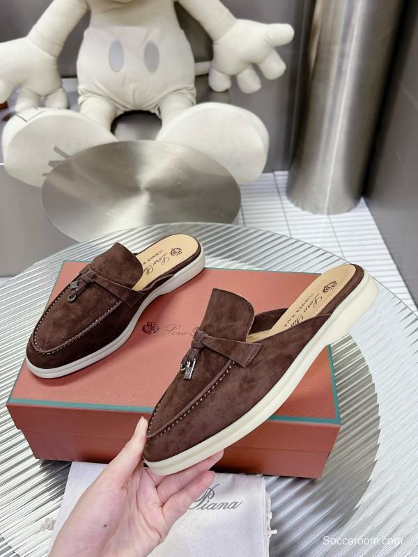 2024 Slippers LP Brown Suede Loafers