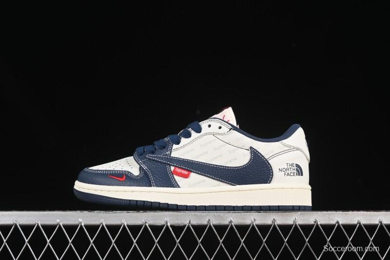 Nike Travis Scott x Fragment Design x Air Jordan 1 Low OG SP AJ1 Low Top Casual Sneakers - XZ5749-009
