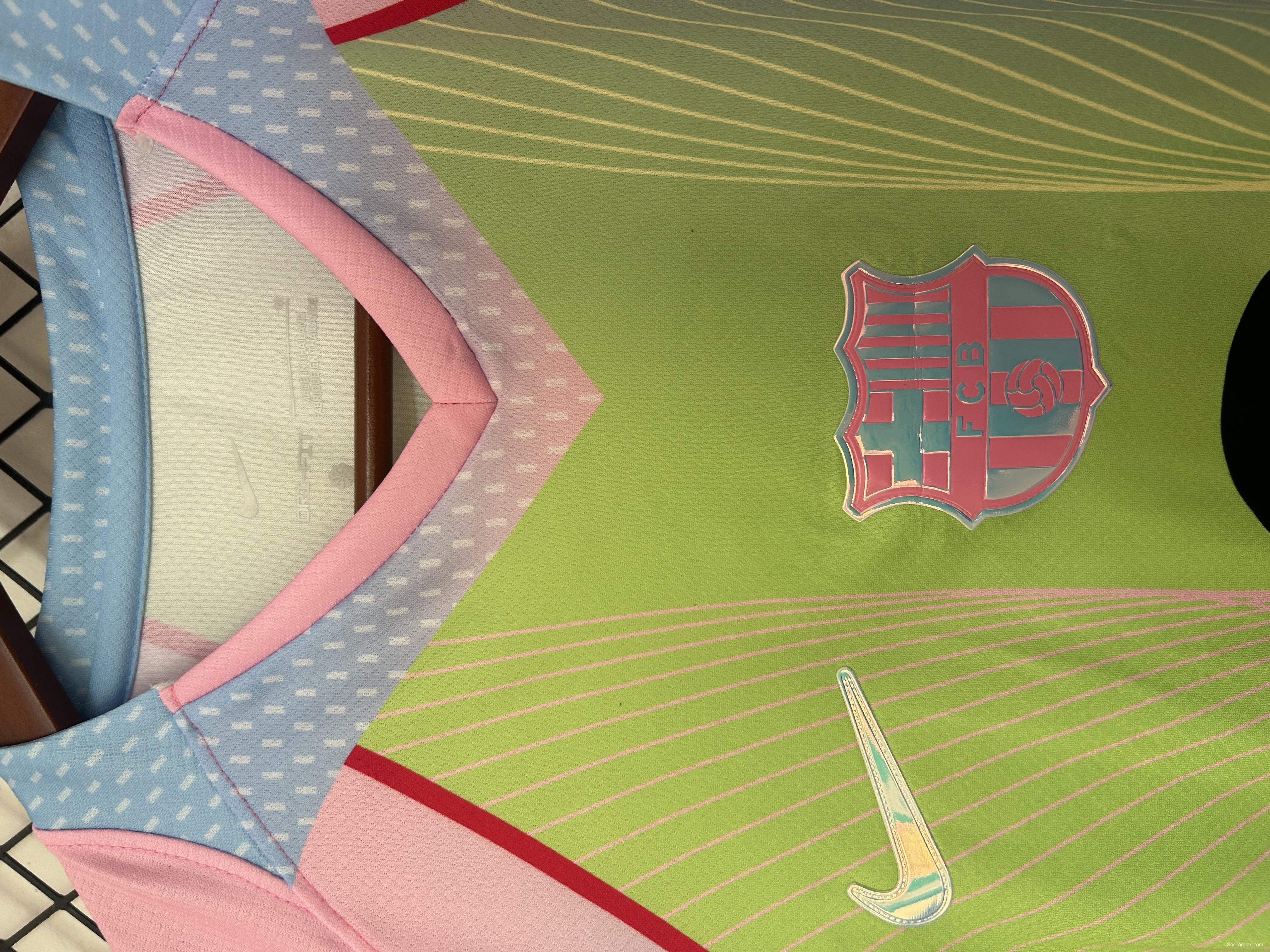 25/26 Barcelona Rainbow Gradient with Spotify Jersey