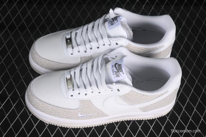 Nike Air Force 1'07 Low Denim Small Swoosh Casual Sneakers - ZH0316-092