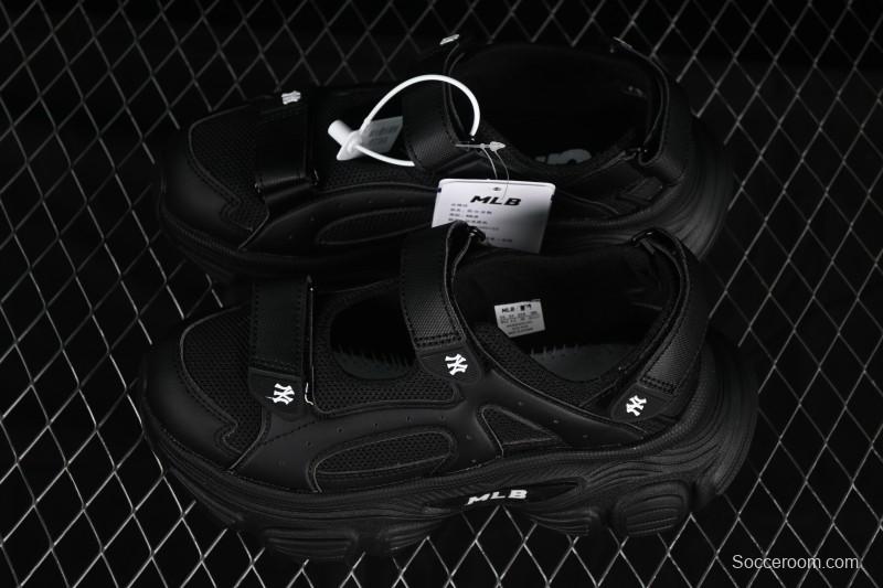 Adidas NY MLB Winner Chunky Mask New York Yankees Height Increase Platform Sandals - 3ASDW015350BKS