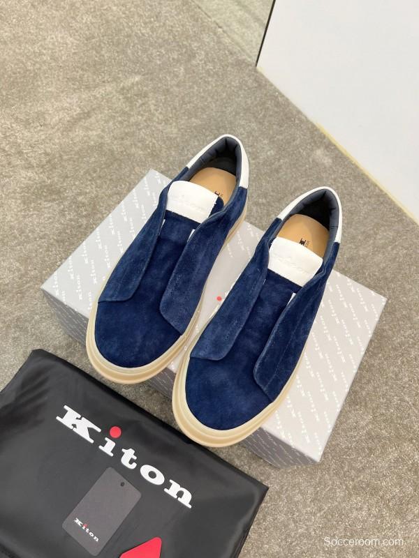 Kiton Men's Four Seasons Classic Casual Slip-On Loafer - AS00320