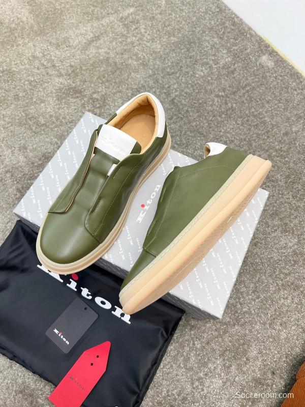 Kiton Men's Four Seasons Classic Casual Slip-On Loafer - AS00320