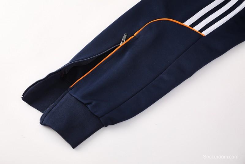 25/26 Real Madrid Navy Full Zipper Jacket +Long Pants