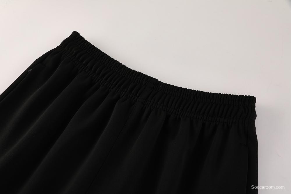 2025 Nike Black/Deep Grey Full Hoodie Zipper Jacket +Long Pants