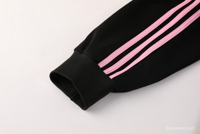 2025 Inter Miami Black Full Hoodie Zipper Jacket +Long Pants