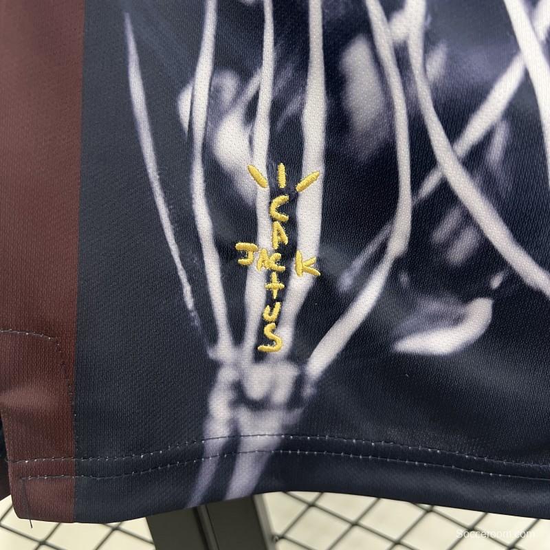 25/26 Barcelona x Cactus Jack Skeleton Home 'Black' Shorts