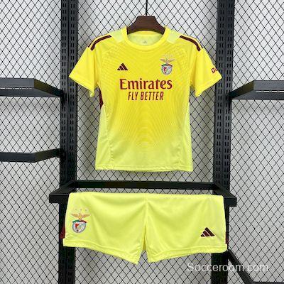 2025/26 Kids Benfica Yellow Goalkeeper Kit