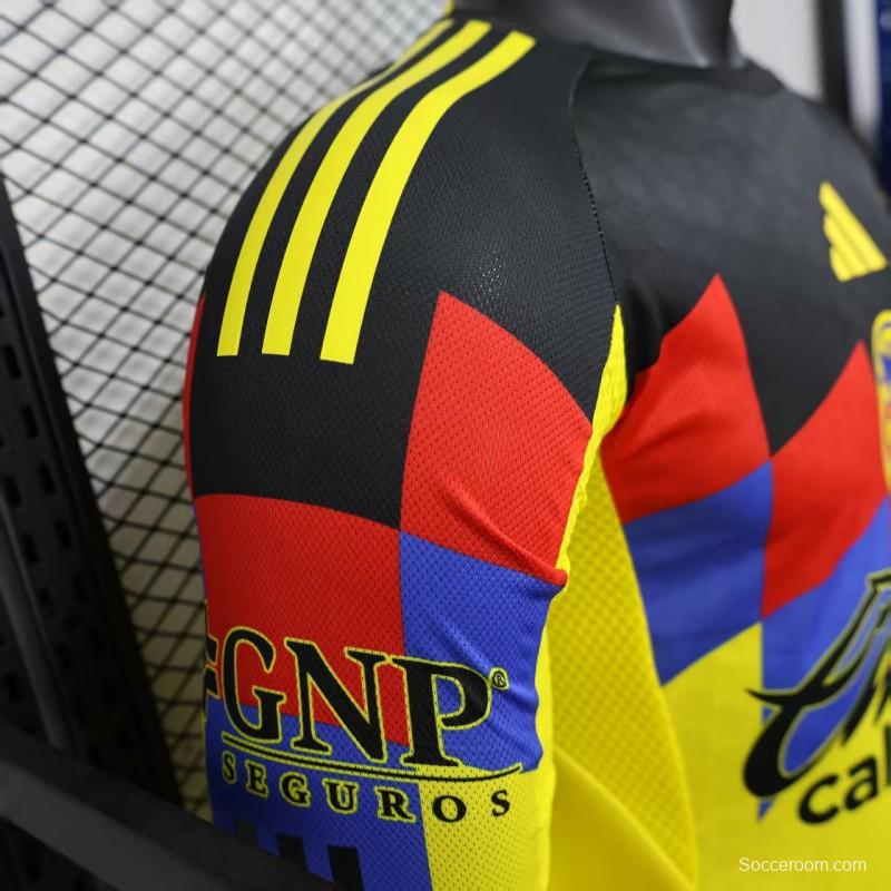 Player Version 25/26 Club America Home Long Sleeve Jersey