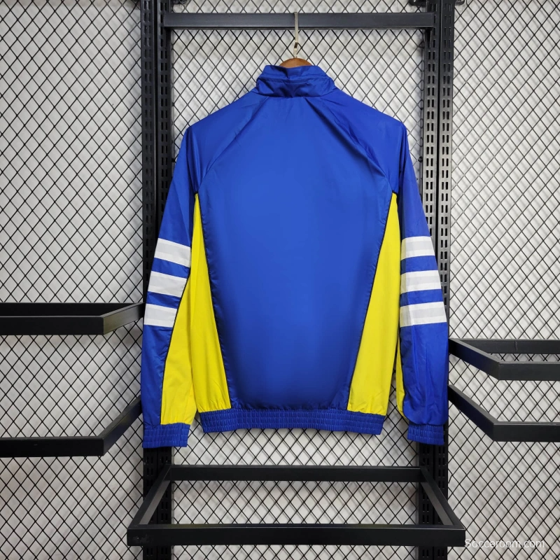 25/26 Boca Juniors Jacket Blue Windbreaker