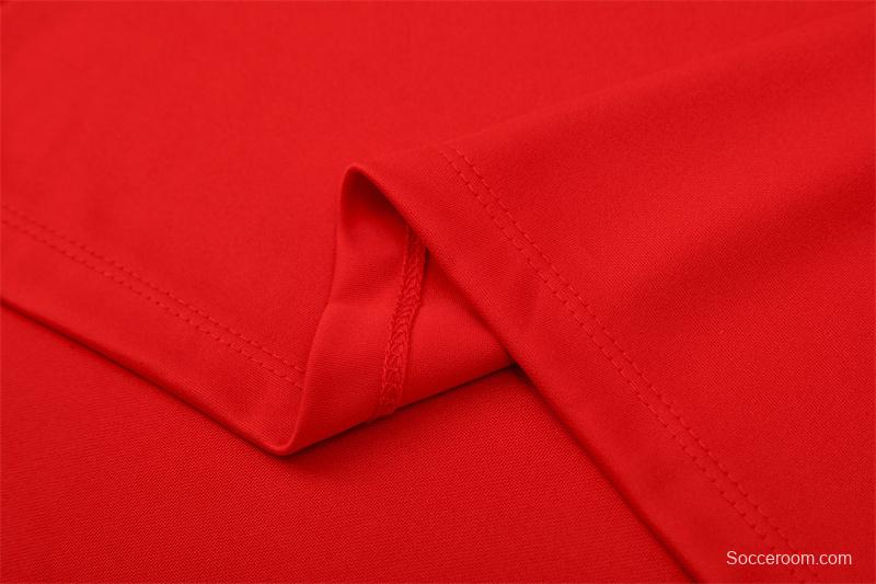 Retro 04/05 AC Milan Red Half Zipper Jacket