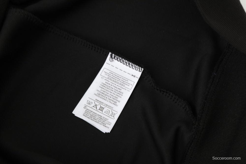 2025 Adidas Black Full Zipper Jacket + Long Pants