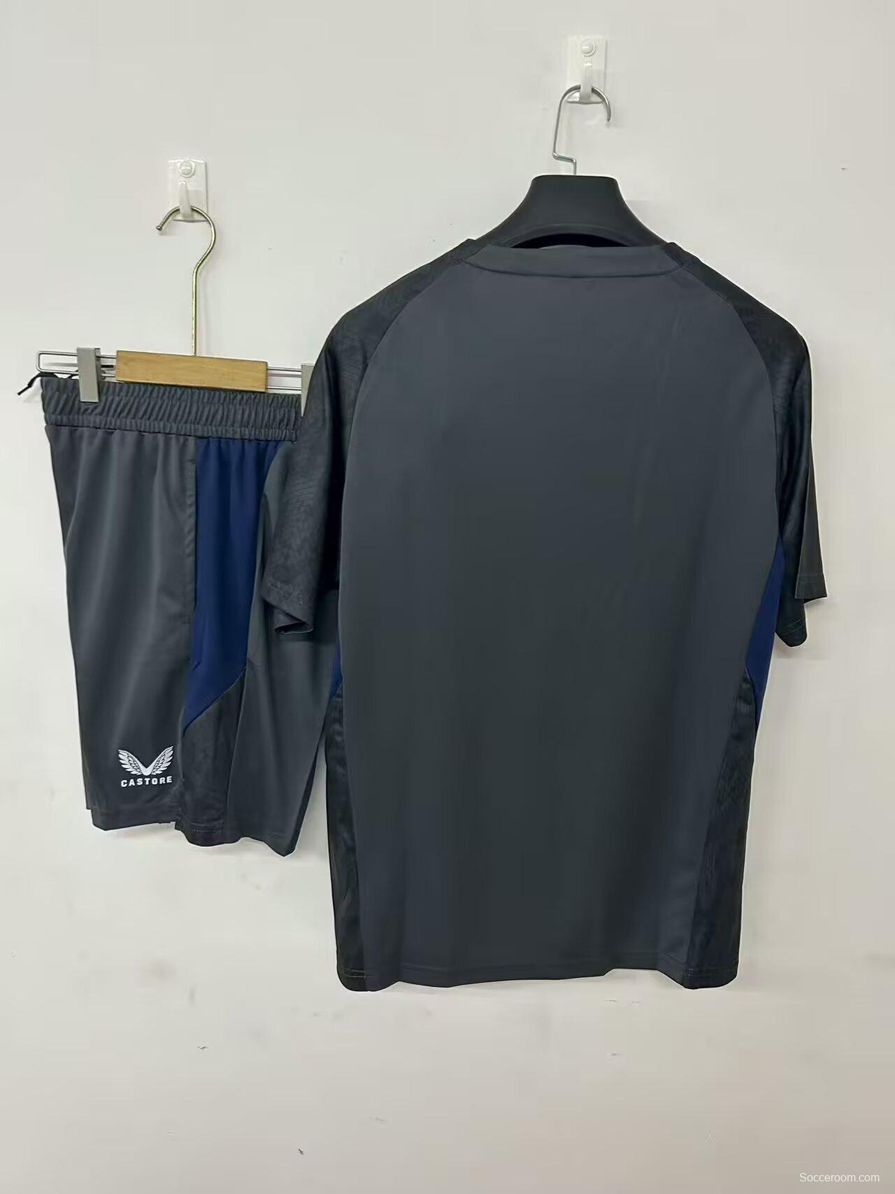 25/26 Feyenoord Rotterdam Training Jersey Grey+ Shorts