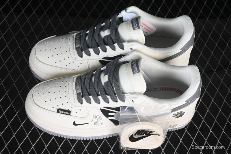 Nike Air Force 1 '07 Low Supreme Graffiti Beige Swoosh Casual Sneakers - QW5606-272
