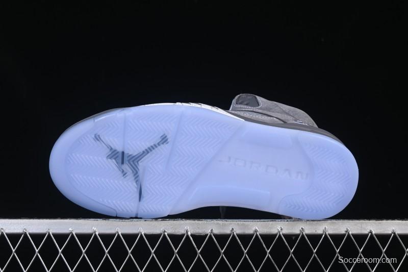 Nike Air Jordan 5 Retro Basketball Shoes with Wolf Grey Design - DD0587-002