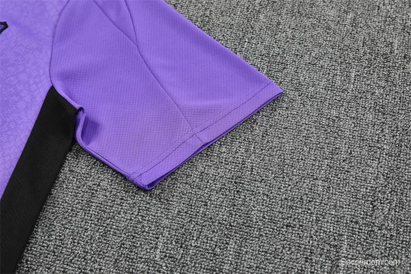 25/26 Barcelona Purple Joint Edition with XS Short Sleeve+Soccer Shorts