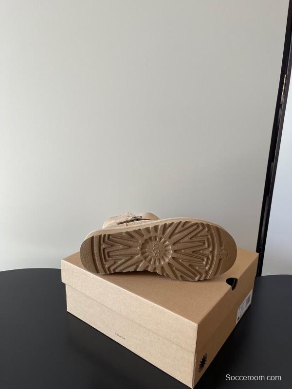 UGG 4512 Latest Buckle Flat Sole Premium Wool Anti-Slip Snow Boots - AS00290