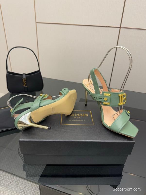 Balmain 2025/SS Metal Heel High Heel Sandals - KFY00320