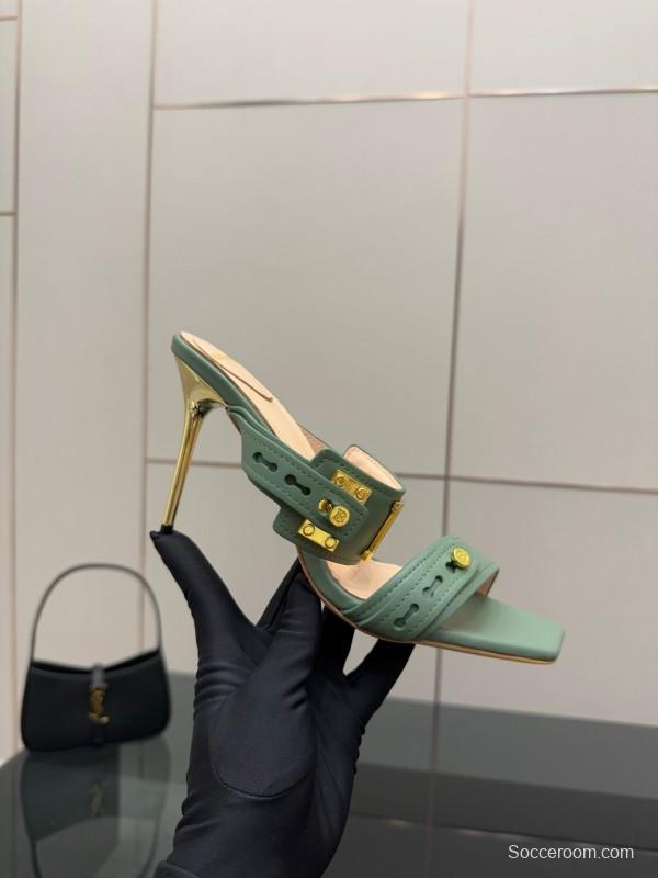 Balmain 2025 SS Metal Heel High Heel Sandals - KFY00320