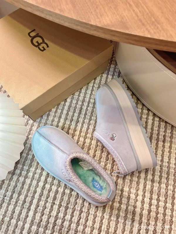 UGG Tazz Platform Wool Slipper Boot - MJ00230