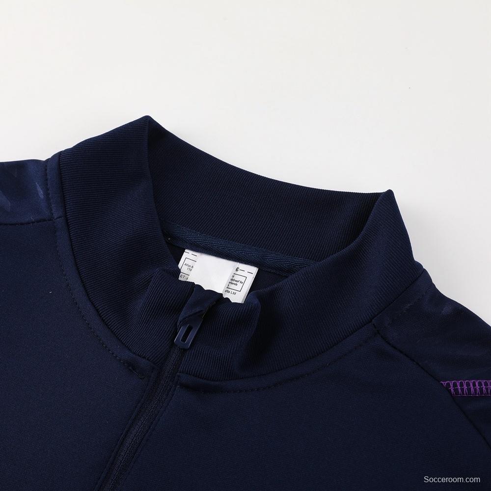 23/24 Argentina Royal Blue S-2XL Half Zipper Jacket+Long Pants