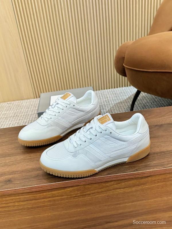 Tom Ford 2025 SS Casual Sneakers with Classic Color Blocking and Imported Leather Insole - AS00350