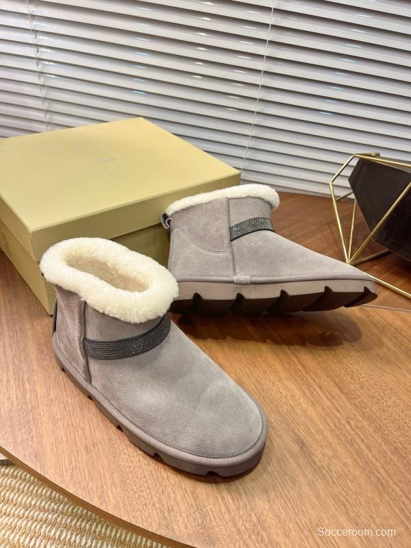 Brunello Cucinelli Winter New Snow Boots Sheepskin Buns Boots - AS00350
