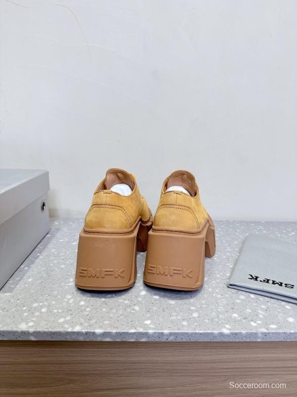 Smfk 2025 SS Collection Platform Derby Shoes with Thick Sole - LY00260