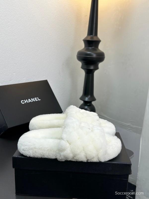 Chanel 2025SS Fashion Fur Slippers - LY00250