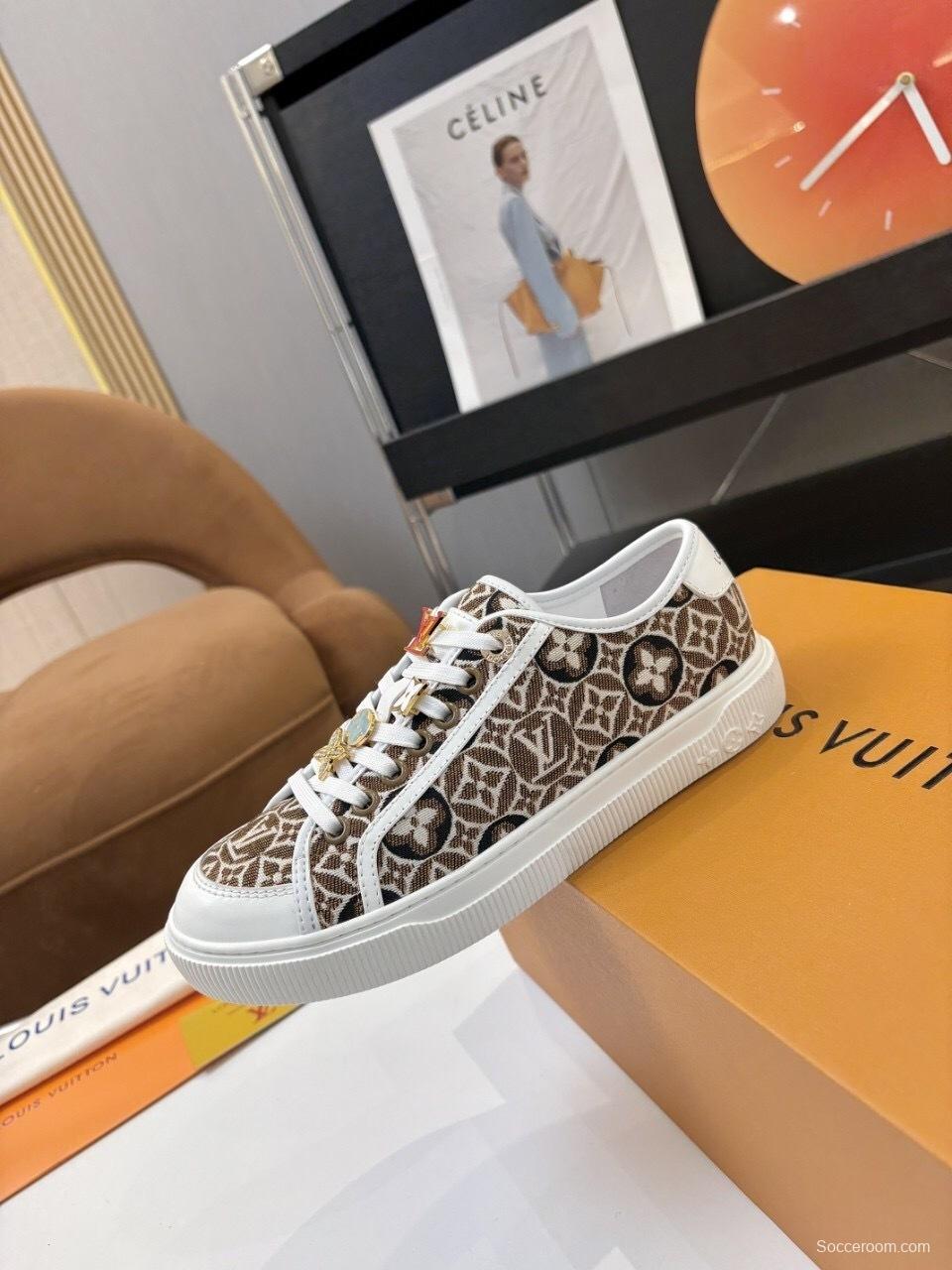 Louis Vuitton Lagoon Series Thick Sole Denim Monogram Skate Sneakers - AS00300