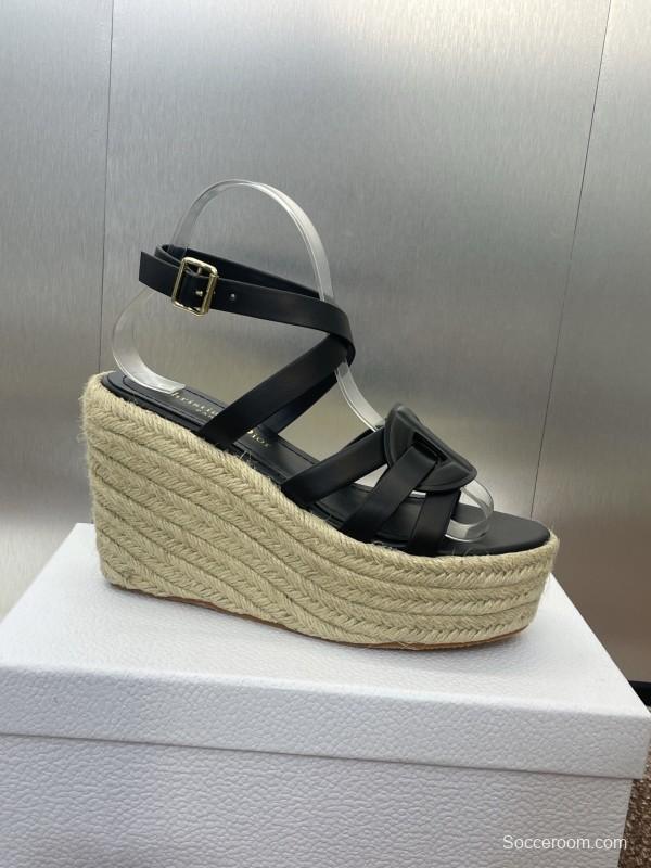 Dior D-Club Jelly Color Hollow Layered Cross Strap Platform High Heel Women's Shoes - KFY00290