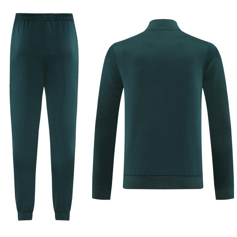 25/26  Juventus Retro Dark Green  Full zipper Jacket Tracksuit+ long pants