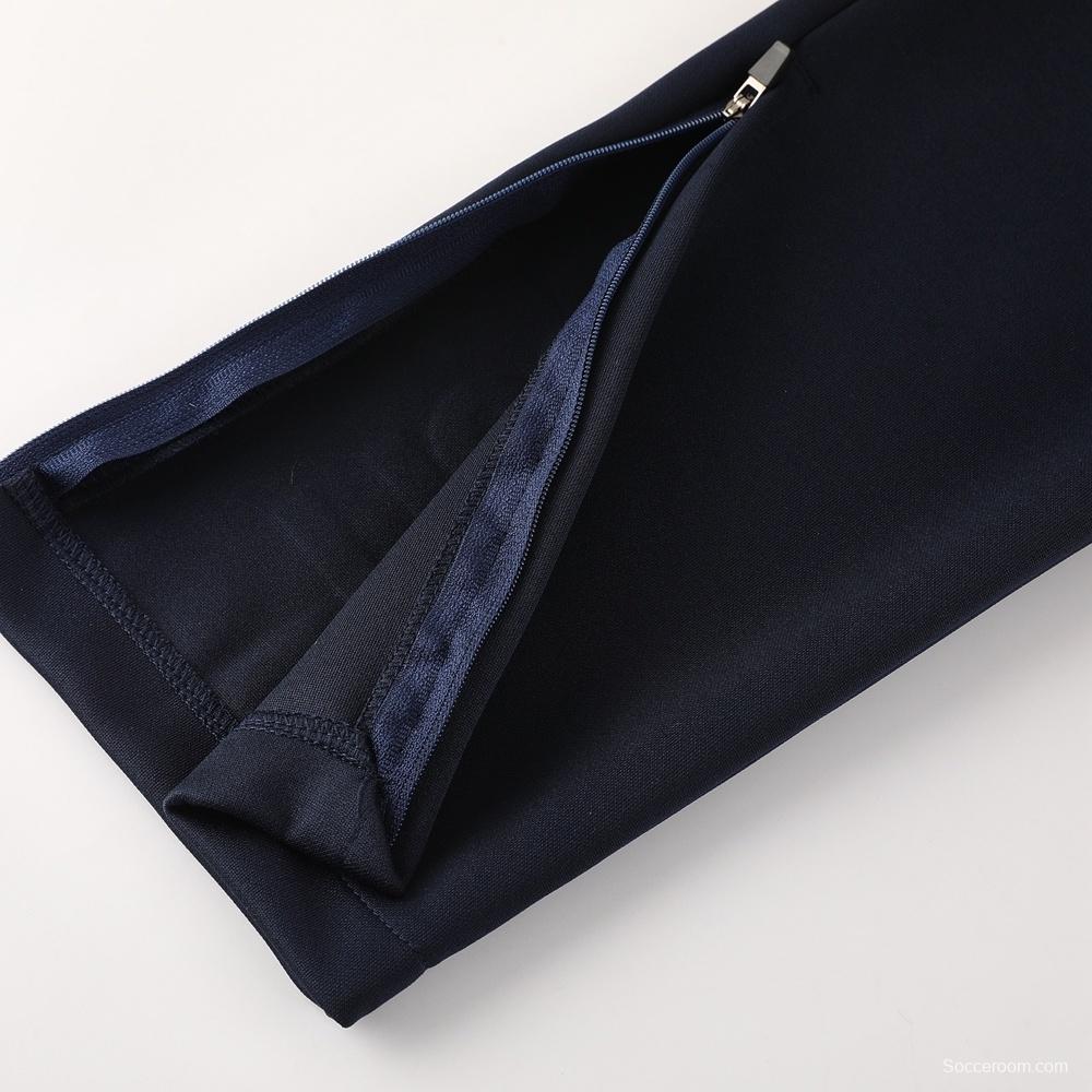 26/27 Napoli Navy Blue  Full Zipper Jacket Tracksuit + Long Pants