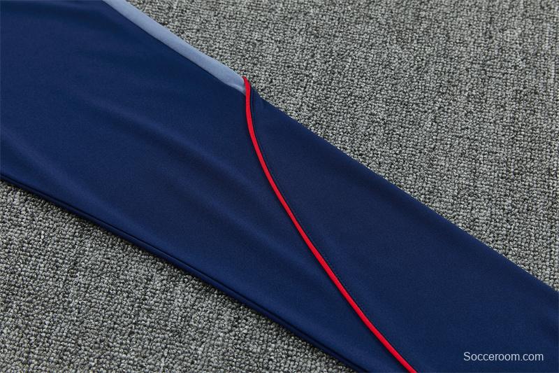 2026 England Navy Blue  Half Zipper Jacket Tracksuit + Long Pants (Nike)