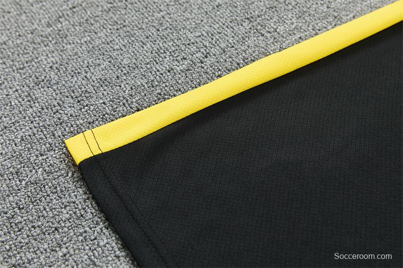 2026 Brazil Black & Yellow Short Sleeve+Soccer Shorts