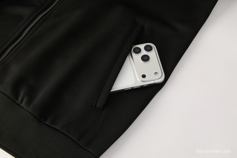 2026/27 Jamaica  Black  Full Zipper Jacket Tracksuit + Long Pants