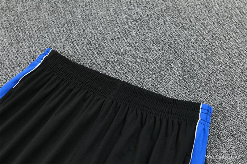 2026 Atletico Madrid Black Half Zipper Jacket Tracksuit + Long Pants