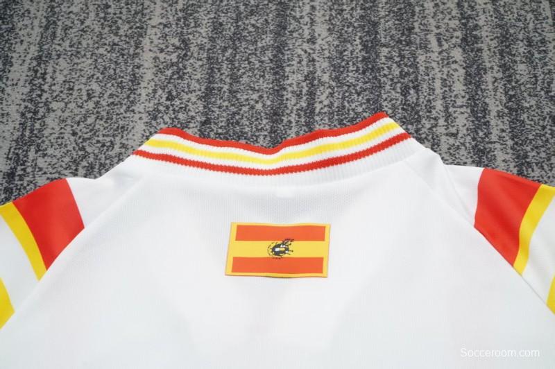 Retro 1996 Kids Spain Third WhiteJersey