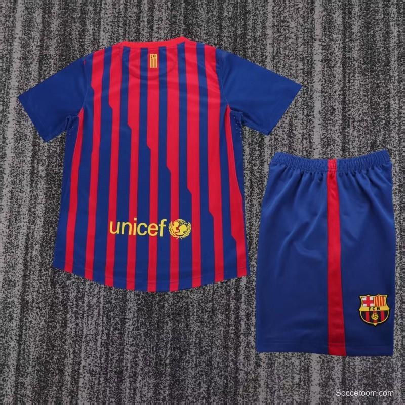 Retro 11/12 Kids FC Barcelona Home Jersey