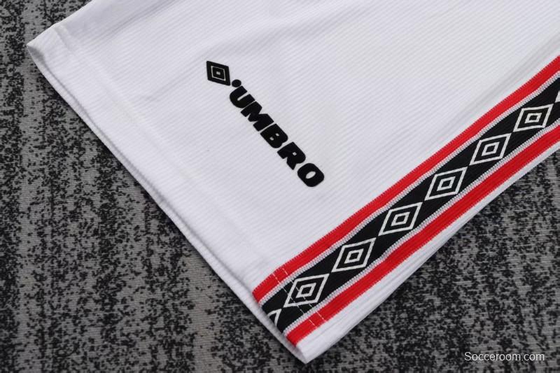 Retro Kids 98/99 Manchester United Red Home Long Sleeve Jersey