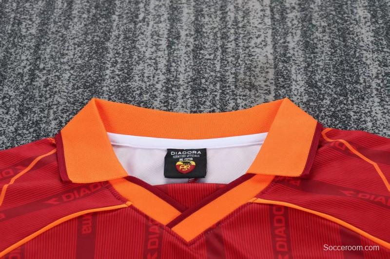 Retro Kids 99/00 Roma Home Jersey