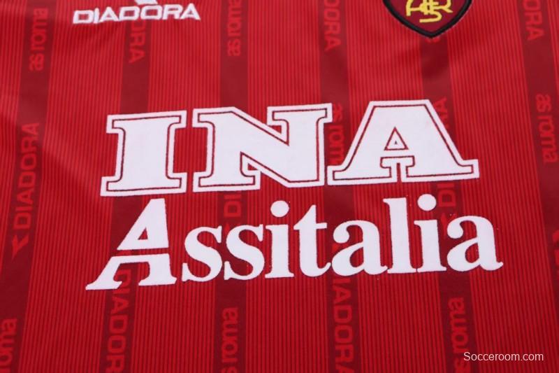 Retro Kids 99/00 Roma Home Jersey