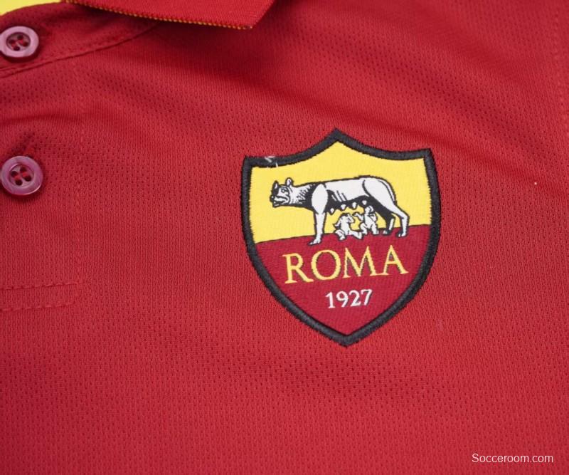 Retro Kids 14/15 AS Roma Maroon Home Jersey