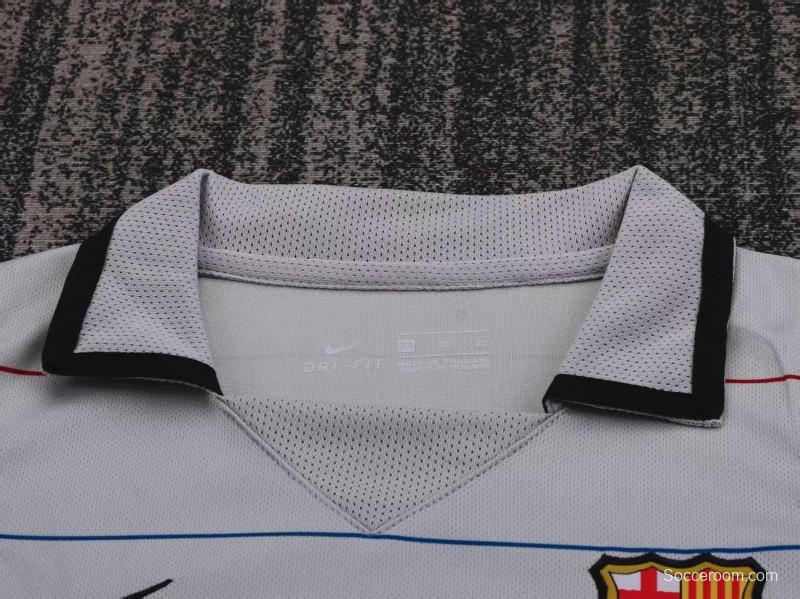 Retro Kids 03/04 FC Barcelona Away Grey Jersey