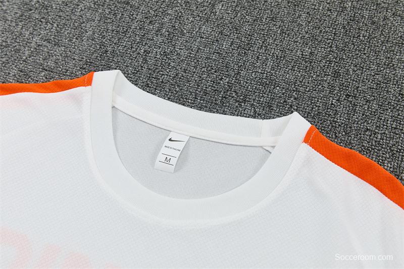 26/27  Netherlands Home White Short Sleeve + Soccer Shorts