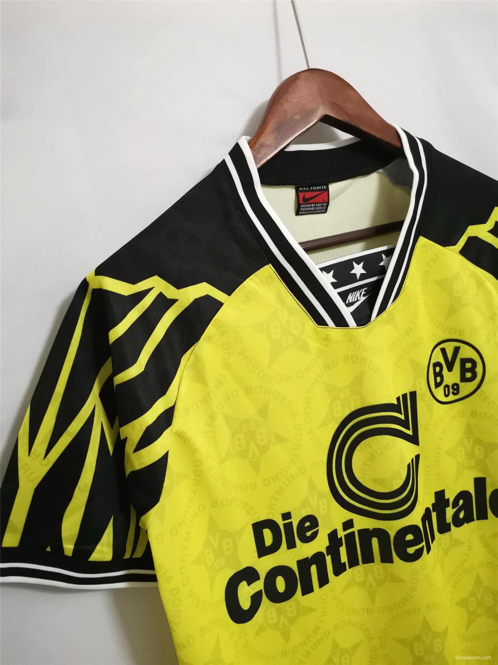 Retro 94/95 Borussia Dortmund Home Yellow Jersey